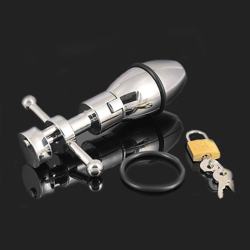 Trillium Steel Locking Anal Plug Trillium Steel Locking Anal Plug